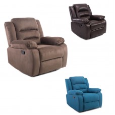 Manual Bonded Leather Massage Recliner Chair Armchair